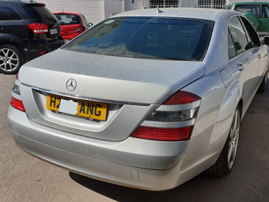 Mercedes S320 Brabus outside workshop